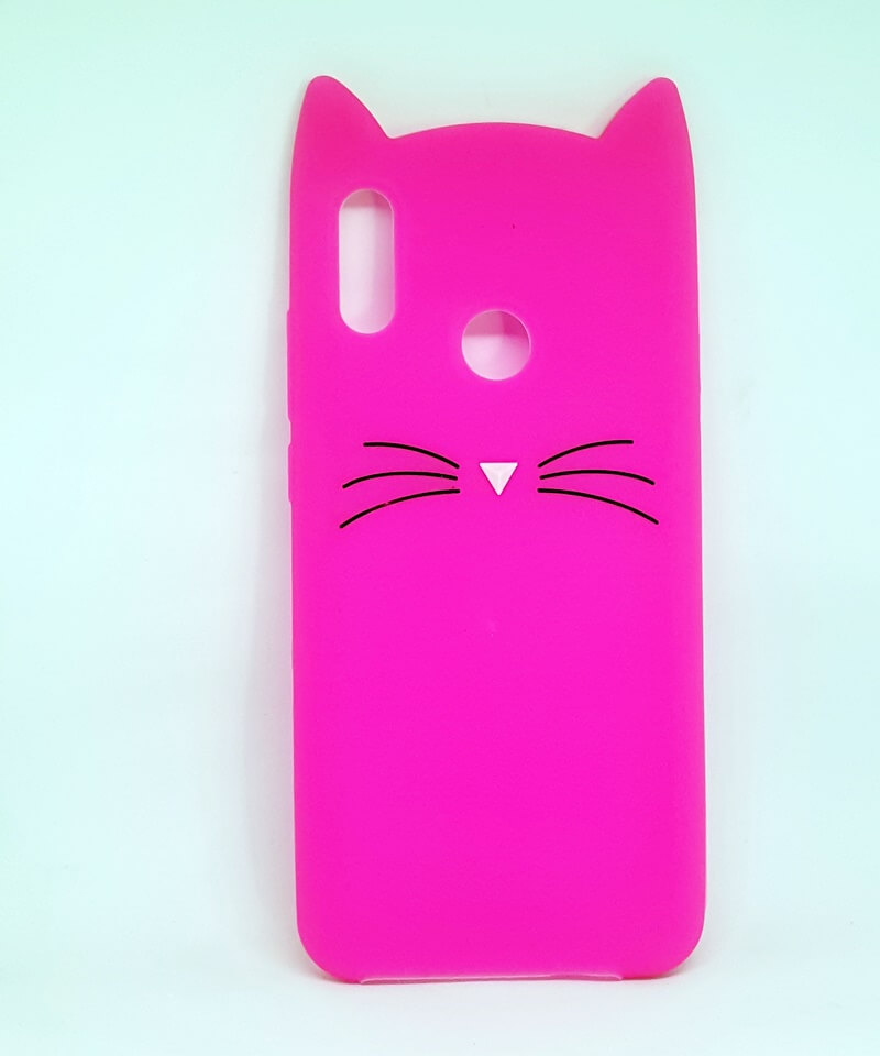 Накладка 3D Cat для Huawei P Smart (2019) POT-LX1 / Honor 10 Lite (HRY-LX1)  (Pink)-0